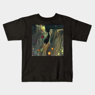 "Toil and Trouble"  acrylic abstract painting. Kids T-Shirt